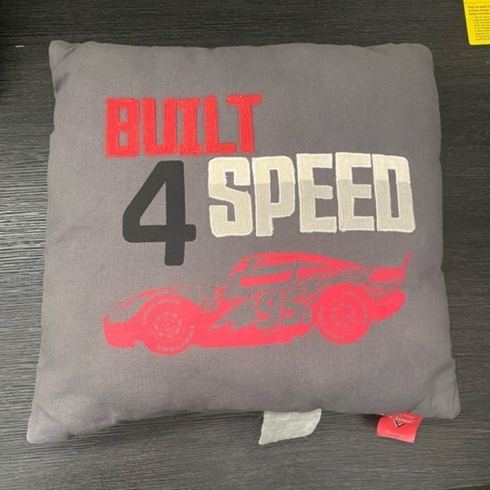 Disney CARS Lightning McQueen Built 4 Speed Gray Pillow